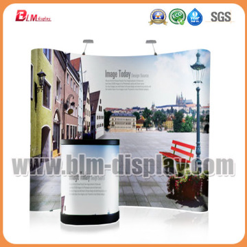 10ft Portable Magnetic Curved Pop up Display Stands