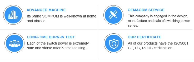 SOMPOM dc power supply 9v 5a led power supply 45w switching power supply