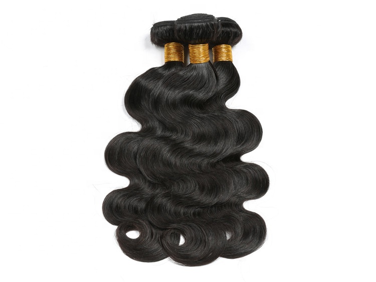 100% Unprocessed Virgin Cuticle Aligned Body Wave  Non-Remy Hair Weft Natural Black Color Human Hair Extension 100g/Bundle