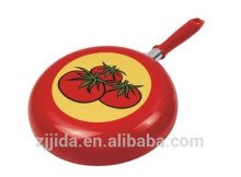 2015 NEW ALUMINUM FRY PAN WITH PRINTED DECORS