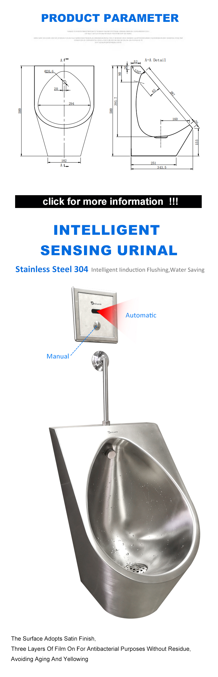 Hung Urinal