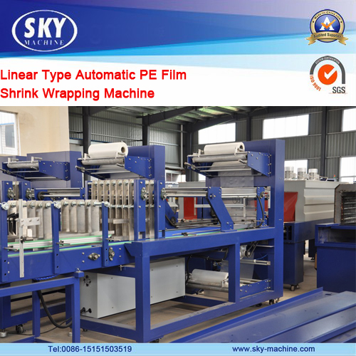 Full Automatic Wrapping Machine / PE Film Shrink Machine for Bottle