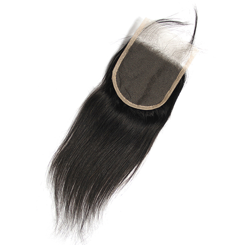 Raw Indian virgin human hair 4x4 transparent swiss lace closure, thin swiss transparent lace closures