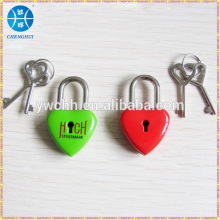 Small heart shaped key locks Mini love heart lock