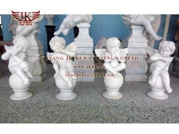 stone garden statues of the kid sculptures