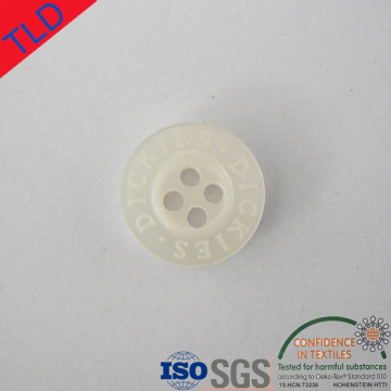 Custom laser engraved buttons