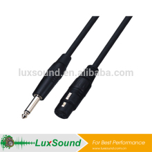XLR cable, METAL 1/4'' jack to XLR mic cable, professional microphone cable