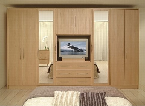 China Manufacturer Solid Wood Sliding Door Wardrobe (OD-1106)