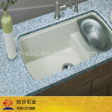 Chinese artificial quartz stone, crystal blue quartz stone countertop
