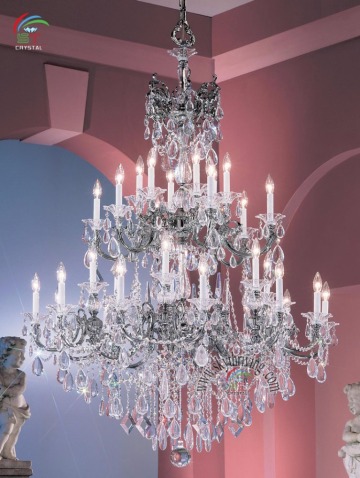 transparent crystal luxury chandelier lighting