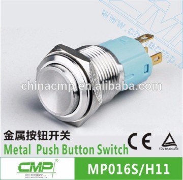 CMP 16mm water proof SPDT latching push button switches ip67