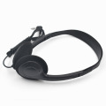 Casque câblé 3,5mm 2x casque de casque câblé auxiliaire