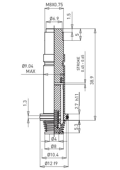 Dimension of BAPC209027709 Armature Assembly: