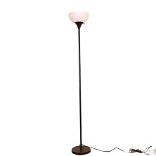 Black piano standing floor lamp