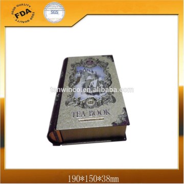 Book Shaped Tea Tin Box