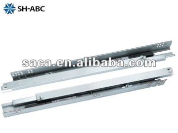 Mounting full extension self-closing drawer slide