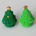 Christmas Style Theme Cute Mix Shapes Random Assorted Green Tree Bead Festival Home Desk Scatter Decoration Making Material