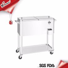 Outdoor Ice Bucket with Stand - Wine Bottle Cooler