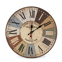 Horloge murale décorative en bois