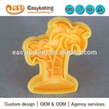 OEM customized coconut tree plastic cookie cutters custom cookie cutters