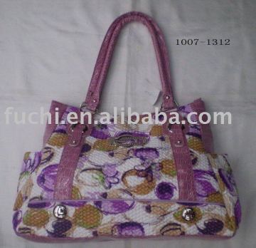 pvc flower handbag