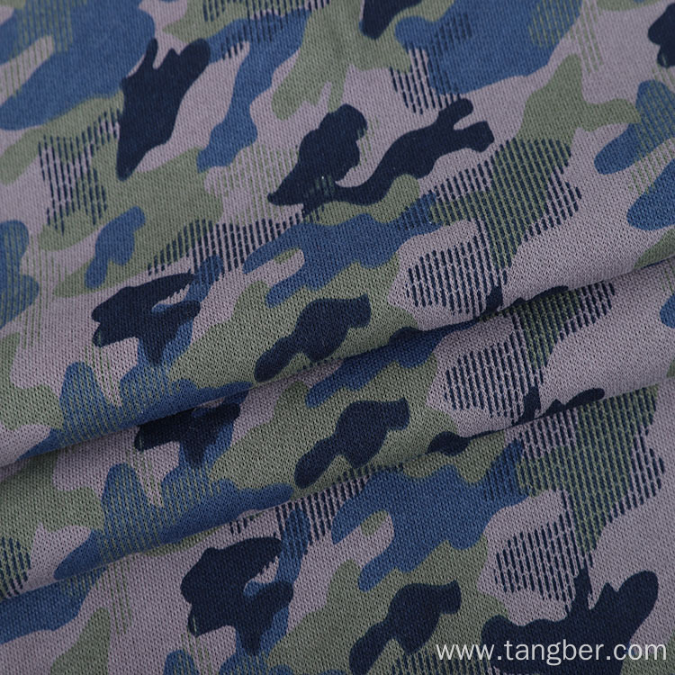 Popular camouflage pattern fleece knitting terry fabric