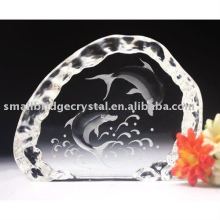 Laser engraved Crystal iceberg souvenir