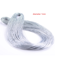 Custom 1mm diameter silver metallic cord wholesale
