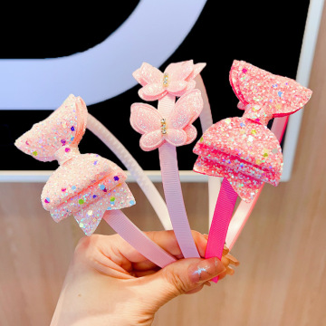 Hot Sale Girls Sequin Glitter Bows Headbands - Lovely Bling Hair Accessories for Children