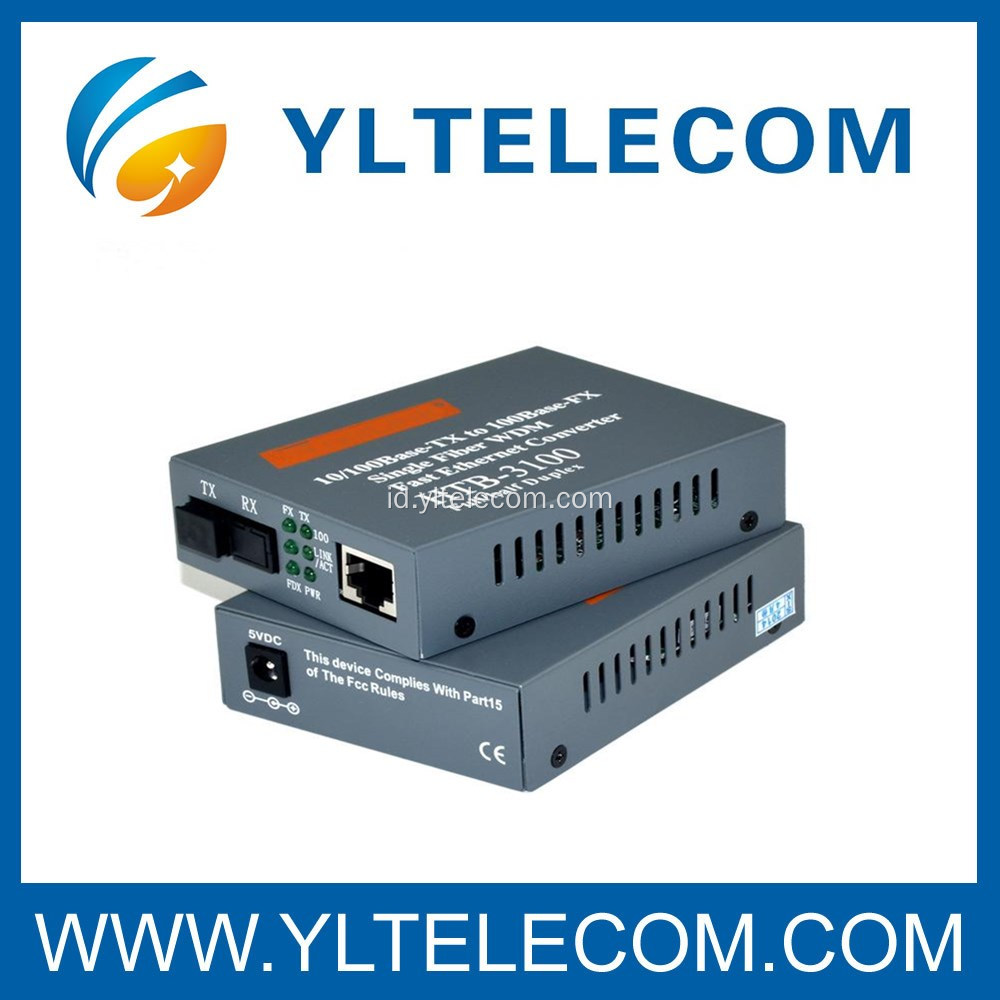 20/40/60 / 80KM Single-Fiber Fiber Optic Media Converter Single-Mode