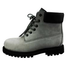 Suede Leather/Rubber Outsole Safety Boots