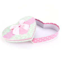 Pink heart shape cany chocolate gift box