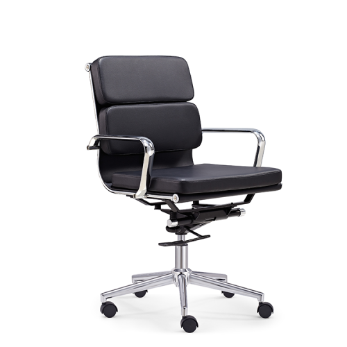 Black Middle Back Visitor Executive Swivel Office Stuhl