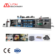 Fully Automatic 4 Station Plastic Cup Lid Thermoforming Machine