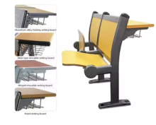 Wood Lecture Hall Desk and Chair