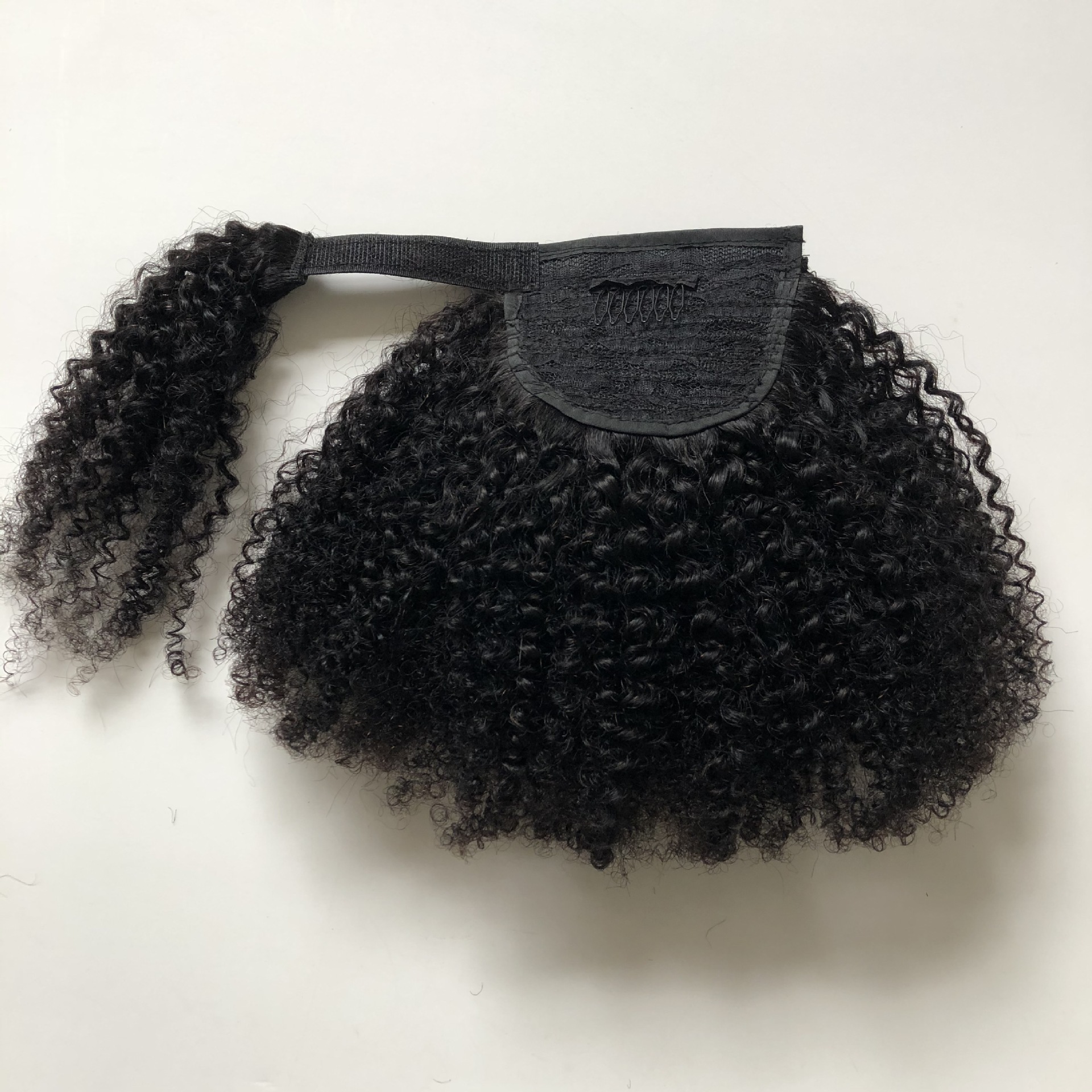 Wrap Around Ponytail 100% Virgin Human Hair Silky Straight, Remy Brazilian Human Hair Drawstring Ponytails