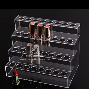 4 niveaus acryl riser lippenstiftteller display stand