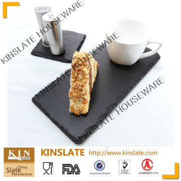 Kinslate Factory Direct Slate Plate Black Slate Plate Square Shaped Slate Plate