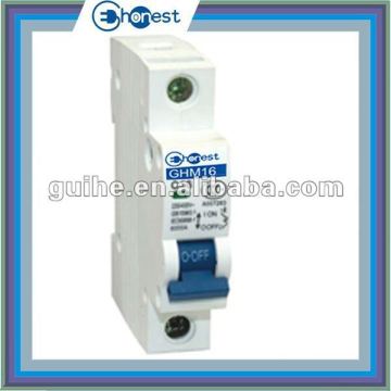 GHM16-63 1P mcb, electrical circuit breaker,circuit breaker