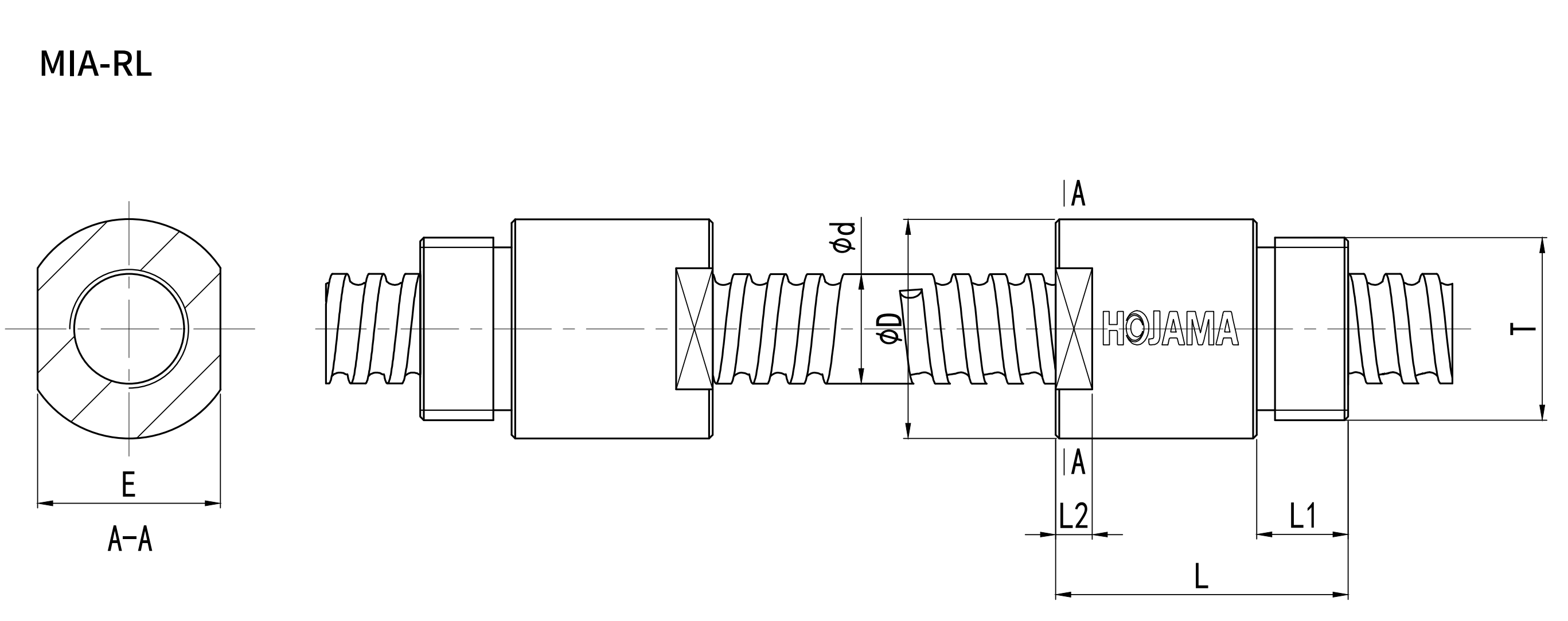 MIA bi-directional ball screw
