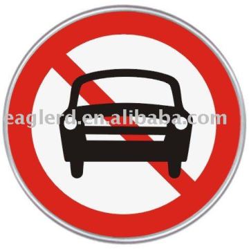 Car prohibition traffic sign