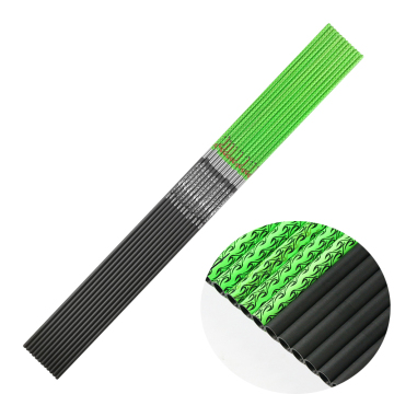 Pinals Archery Green Camo Carbon Arrows for Compound and Recurve Bows