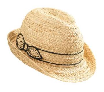 Ladies Fashion Jazz Cowboy Boater hat with bow