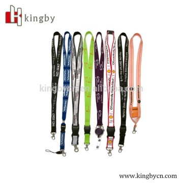 different style OEM polyester lanyards for promotion/customized printing nylon lanyards