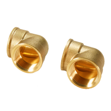Brass Elbow Fitting 1 1/4\" Compression Pipe Fitting for Plumbing