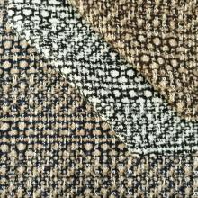 Woolen Boucle Plaid with loops yarns fabrics