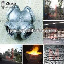 malleable iron pipe fitting cross