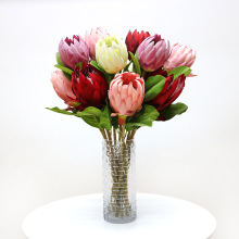 High-end Simulation Flower Home Hotel Decoration Stage Props King Flower Protea