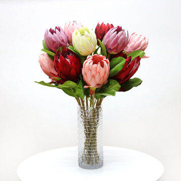 High-end Simulation Flower Home Hotel Decoration Stage Props King Flower Protea