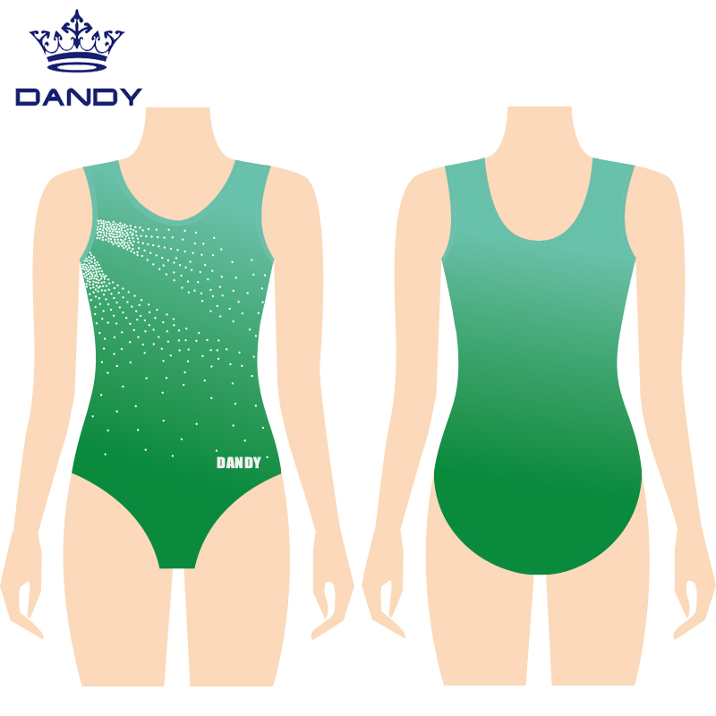 Spandex Girls Sleesess Gymnastics Leotards